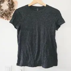 SHEIN チャコールグレー 半袖 Tシャツ M 無地 クルーネック 柔らか素材