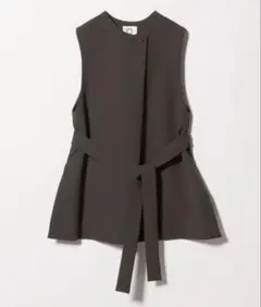 新品MARW UNITED ARROWS ウエスト ベルト ジレ　ダークブラウン
