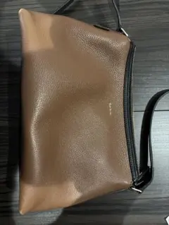 Paul Smith ブラウンレザーショルダーバッグ