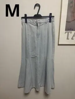 しまむら　マーメイドスカート　デニムスカート