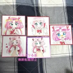 ひめ、かぐや　コピックイラスト　5点