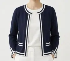 極美品 25SS ボールジィ ミラノリブショートスリーブカーディガン 36