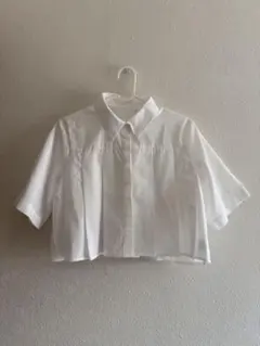 GRL グレイル プリーツショート丈ブラウス