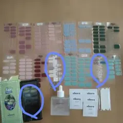 【匿名配送】Ohora ネイル　まとめ売りセット17シート、リムーバー