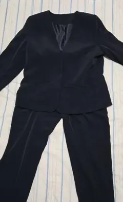 レディース スーツ ジャケットとパンツ セット 濃紺 15号