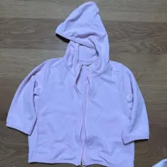 UNIQLO BABY パーカー ピンク ホワイト　80cm