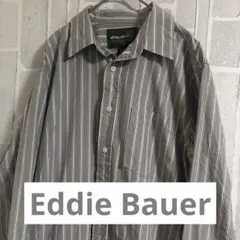 Eddie Bauer エディーバウアー ストライプシャツ M 長袖