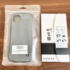 aquos wish4 sh-52e ケース(グレー)&保護フィルムセット