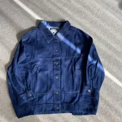 モーデッドアンス　サークルシルエットデニムシャツジャケット　インディゴ　3L