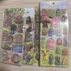 こびとづかん　カプセルシール　おしりシール　もっちもち　シャカシャカシール