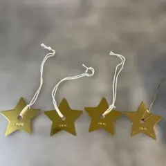 Dior ゴールド 星型チャーム 4個セット