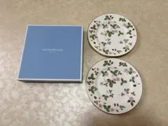 【未使用】WEDGWOOD ウェッジウッド ワイルドストロベリー プレート 2枚のサムネイル