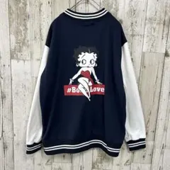 バーガール　ベティ・ブープ　ベティちゃんコラボ　ジャケット　ブルゾン　裏起毛　M