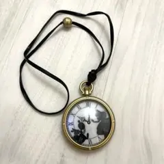 ミッキー ミニー シルエット 懐中時計