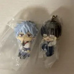 銀魂 つまんでつなげてマスコット 坂田銀時　志村新八　ボールチェーン