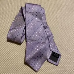 ABAHOUSE 紫 ドット柄 ネクタイ