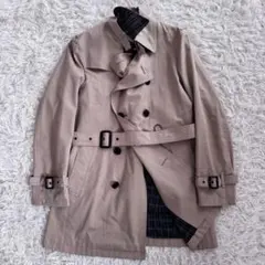 美品　バーバリーブラックレーベル　トレンチコート　キルティングライナー　L