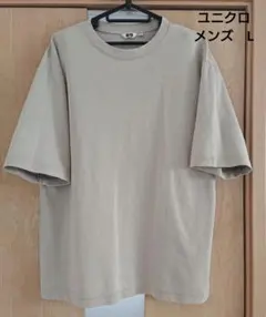 ユニクロ　エアリズム　コットン　オーバーサイズ Tシャツ 5分袖　メンズL