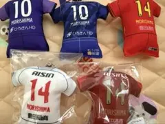 森島司　ユニフォーム型クッションキーホルダー 5点セット