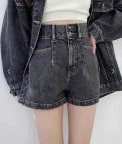 か*ん様 Heather Denim Short Pants