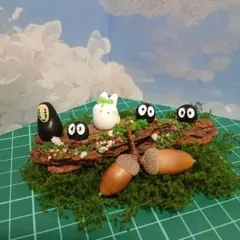 どんぐりアート オブジェ 木の実 くまさん - メルカリ