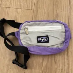 新品未使用　X-girl ボディバッグ パープル/ホワイトのサムネイル