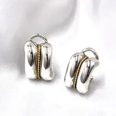 美品＊Tiffany&Co 14K585 シルバー925 ツイストイヤリングのサムネイル