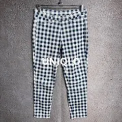 UNIQLO ユニクロ クロップドレギンスパンツ チェック柄 【Mサイズ】