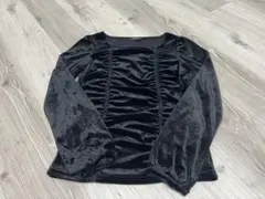 COMME CA ISM コムサイズム　ベロアカットソー　トップス　M