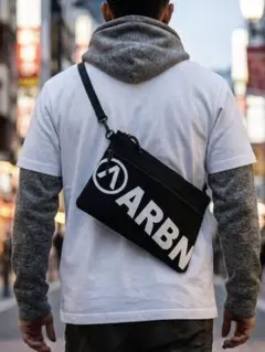 ARBN ショルダーバッグ サコッシュ ブラック