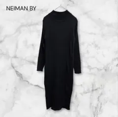 NEIMAN BY ニーマン バイ ハイネックリブニットワンピース スリット L