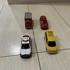 ミニカー 4台セット 警察車両 消防車