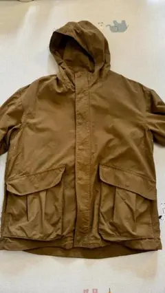ブラウン フード付き マウンテンパーカー