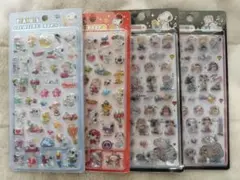 海外製品 スヌーピー 立体シール 4点