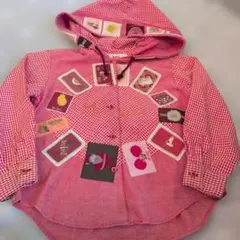 BABY PINK HOUSE フード付き長袖シャツ　M120から130