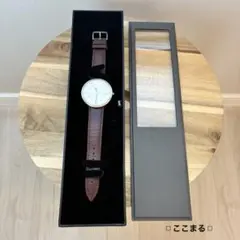 ウォールナット 2S-W 寄せ木腕時計 腕時計 ツートン - メルカリ