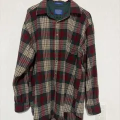 90s PENDLETON チェックウールシャツ　ペンドルトン　ビンテージシャツのサムネイル