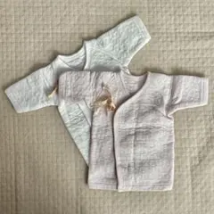 アカチャンホンポ 新生児 短肌着 50サイズ 2枚セット