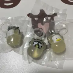 はぴだんぶい　なりきりオイスター　めじるしアクセサリー　ぽちゃっこバツ丸ペックル