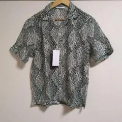zara クロシェ 半袖 シャツ オフホワイト カーキ カーディガン