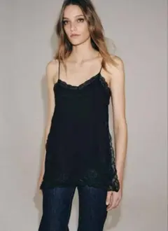 ZARA WOMAN新作 ZW COLLECTION レーストリムトップス - メルカリ