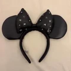 ミニーマウス耳型カチューシャ 黒
