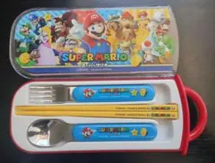 スーパーマリオ カトラリーセット キッズ 幼稚園 保育園のサムネイル