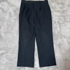 ビンテージ USA製 2タック ワイド ワークパンツ　ブラック