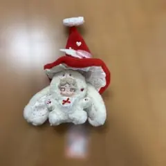 Lucky Deer Nai 魔女来信 うさぎ ぬいぐるみ 白 ハート 天使 赤