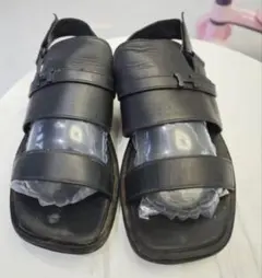本革海外お土産品HERMESノベルティサンダル35 - メルカリ