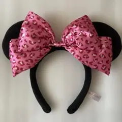 東京ディズニーリゾート カチューシャ ピンク ヒョウ柄　ミニーのサムネイル