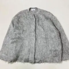美品 23AW SLOBE IENA シャギーニットカーディガン