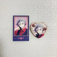 さ*様 不破湊 Rose Valentine チェキ風カード 缶バッジ