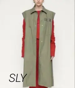 値下げ！！美品！！SLY ミリタリーロングベスト